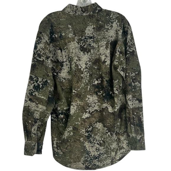 RedHead Silent-Hide Button-Down Long-Sleeve Shirt Camo Strata Mens Small Hunting - Picture 3 of 13